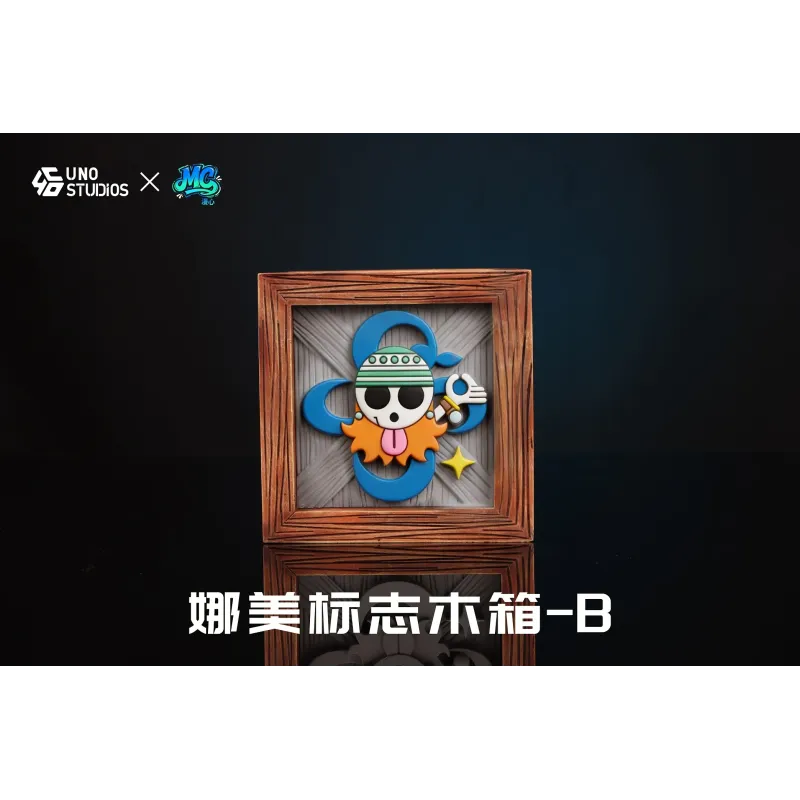 One Piece Logo Wooden Crate Straw Hat Pirates UNO Studio