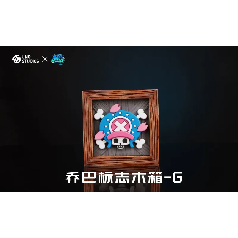 One Piece Logo Wooden Crate Straw Hat Pirates UNO Studio