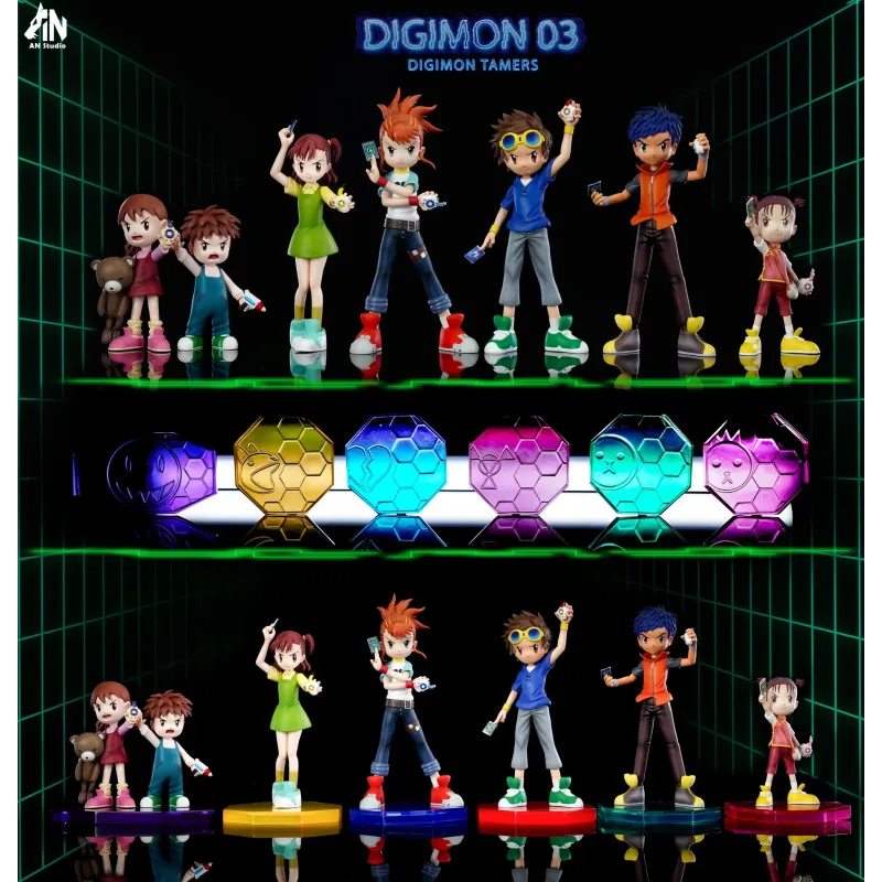 Digimon Digimon Tamers The Seven Main Characters AN Studio