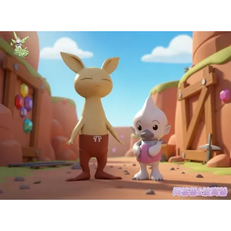 Digimon Bokomon & Neamon Mei Du Sha Studio