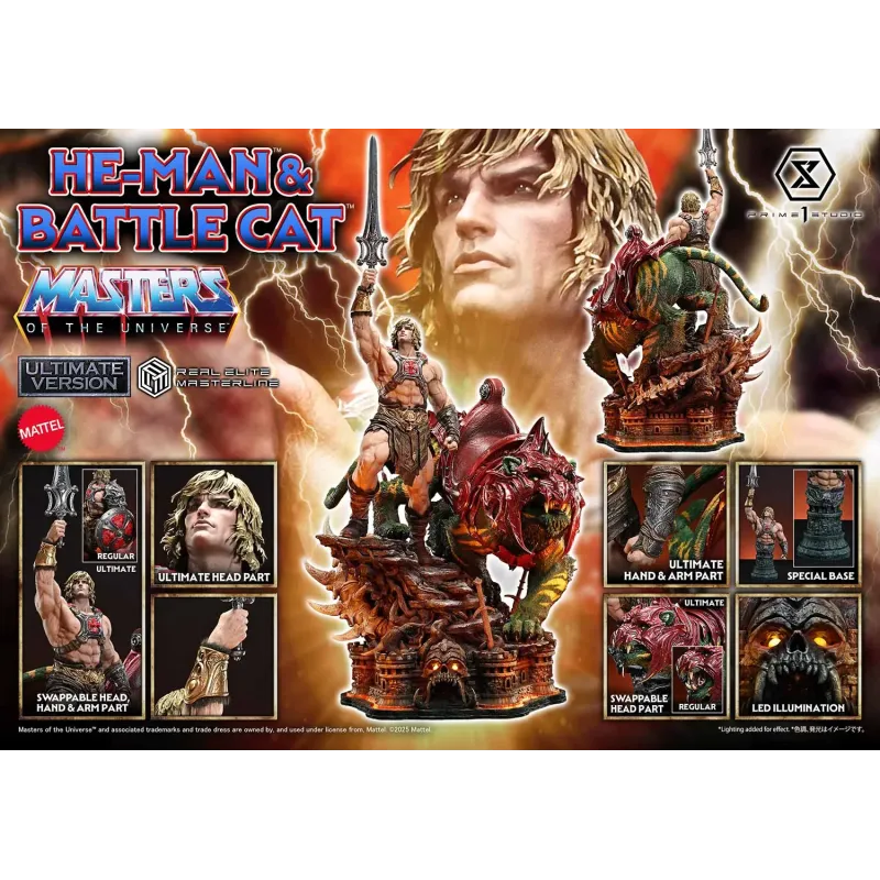 Masters of the Universe He-Man & Battle Cat Prime 1 Studio