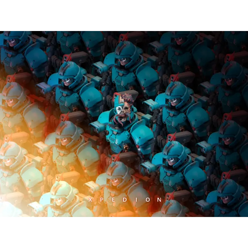 Original Character Xpedion Alien Combat Zone Silver Lightning Special Forces Tactical Soldier Powerspotoy