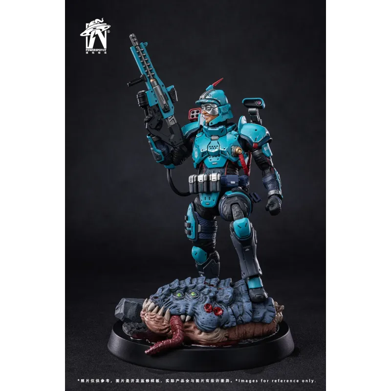 Original Character Xpedion Alien Combat Zone Silver Lightning Special Forces Tactical Soldier Powerspotoy