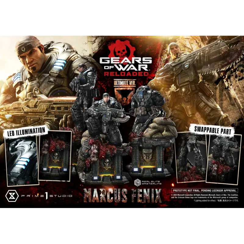 Gears of War Marcus Fenix Prime 1 Studio