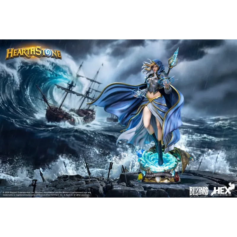 World of Warcraft Hearthstone Jaina Proudmoore Blizzard x HEX Collectibles