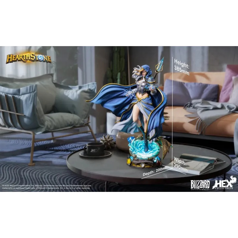 World of Warcraft Hearthstone Jaina Proudmoore Blizzard x HEX Collectibles