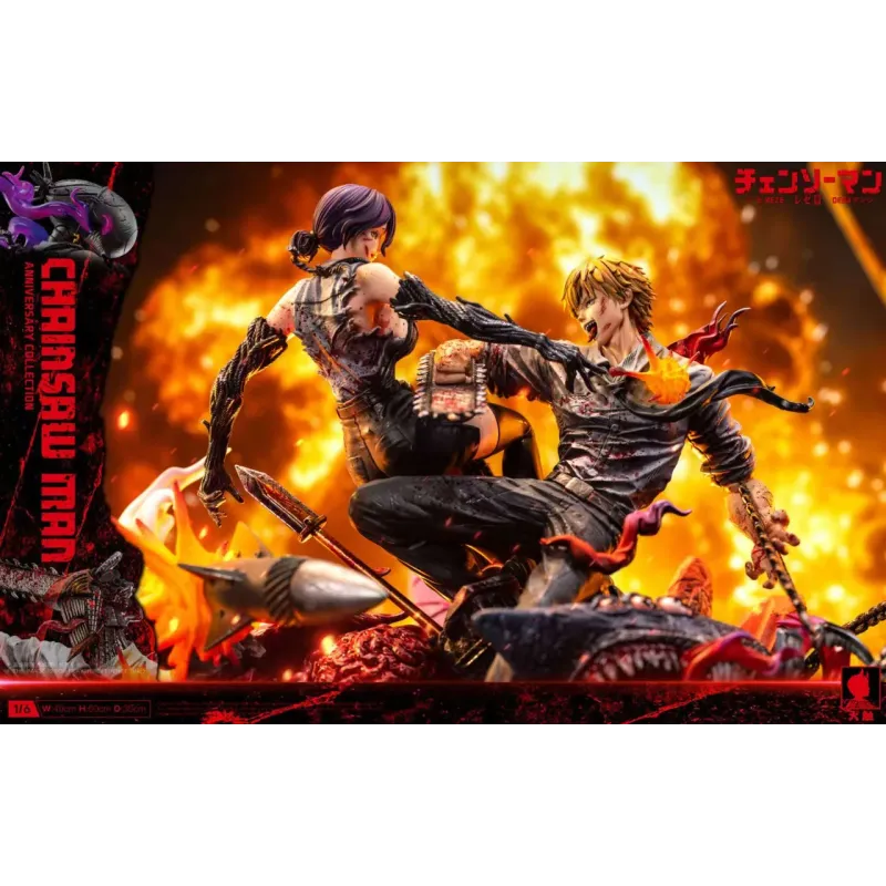 Chainsaw Man Denji vs Reze Big Feeler Studio