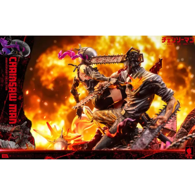 Chainsaw Man Denji vs Reze Big Feeler Studio