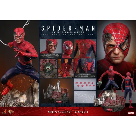 Marvel Spider-Man (Battle Damaged Version) Hot Toys