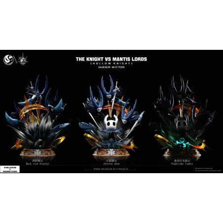 Hollow Knight The Knight vs Mantis Lords Stone Custom & Radiance Studio