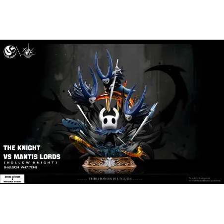 Hollow Knight The Knight vs Mantis Lords Stone Custom & Radiance Studio