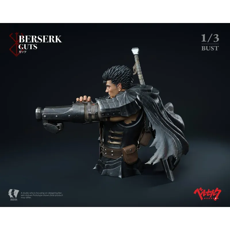 Berserk Guts The Black Swordsman's Bust BIHS Studio