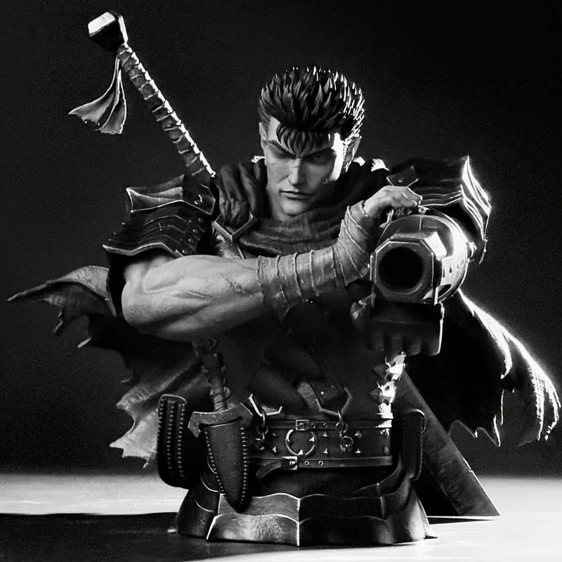 Berserk Guts The Black Swordsman's Bust BIHS Studio