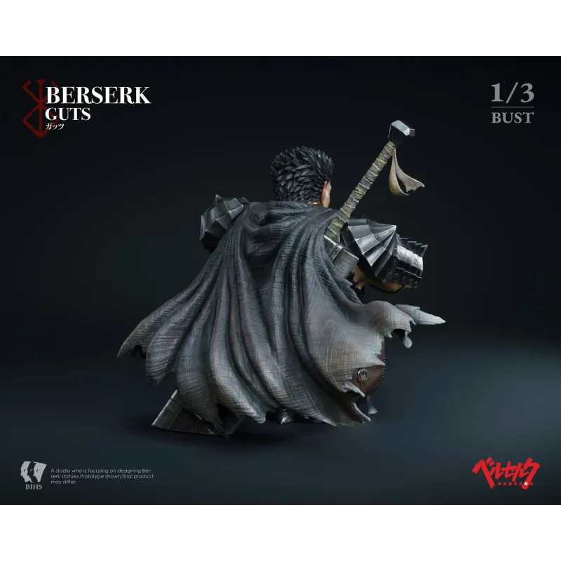 Berserk Guts The Black Swordsman's Bust BIHS Studio