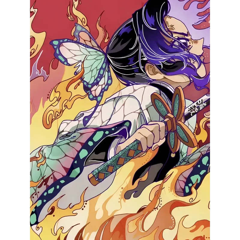 Kimetsu no Yaiba Shinobu Kochou Decorative Painting Xingkong Studio