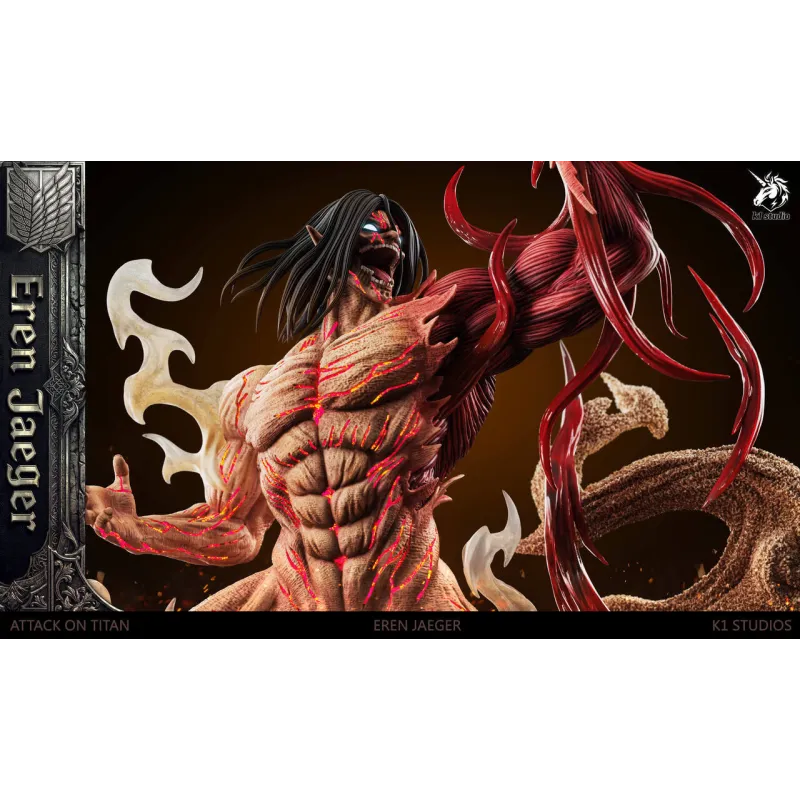 K1 Studio Eren Jaeger 1:6 con LED - Figura Coleccionable
