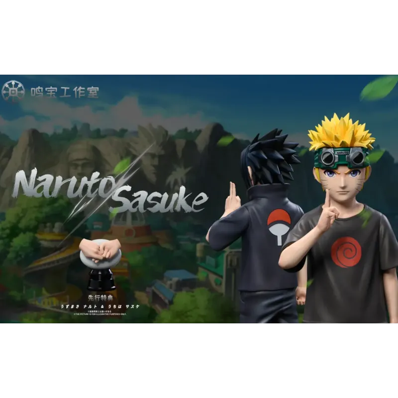 Naruto Shippuden Childhood Naruto & Sasuke Ming Bao Studio