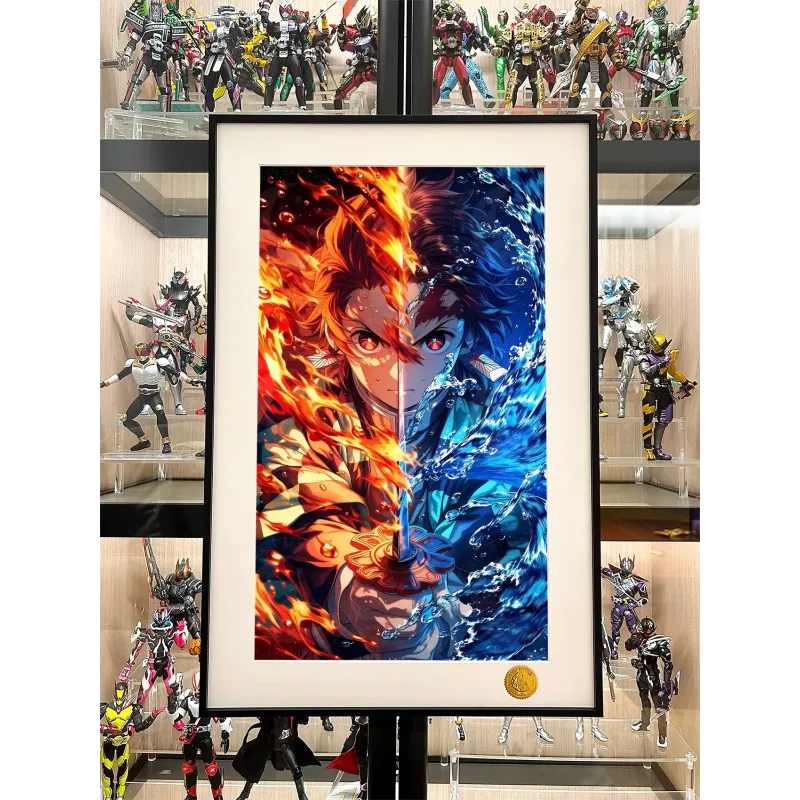 Kimetsu no Yaiba Tanjiro Water and Fire Decorative Painting XingKong