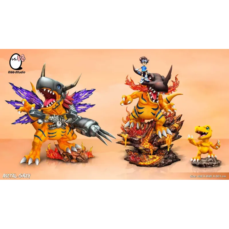 Digimon MetalGreymon EGG Studio