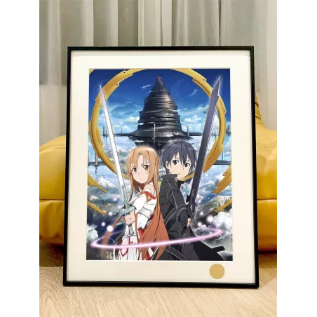 Sword Art Online Yuuki Asuna and Kirigaya Kazuto Decorative Painting XingKong
