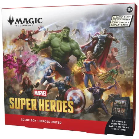 Magic The Gathering TCG Scene Box Heroes & Villains Pack Marvel Super Heroes English Ver.