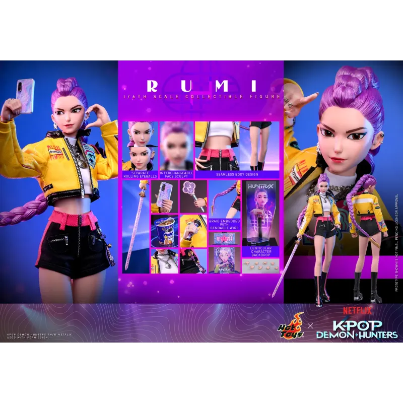 KPop Demon Hunters Rumi Mira Zoey Hot Toys