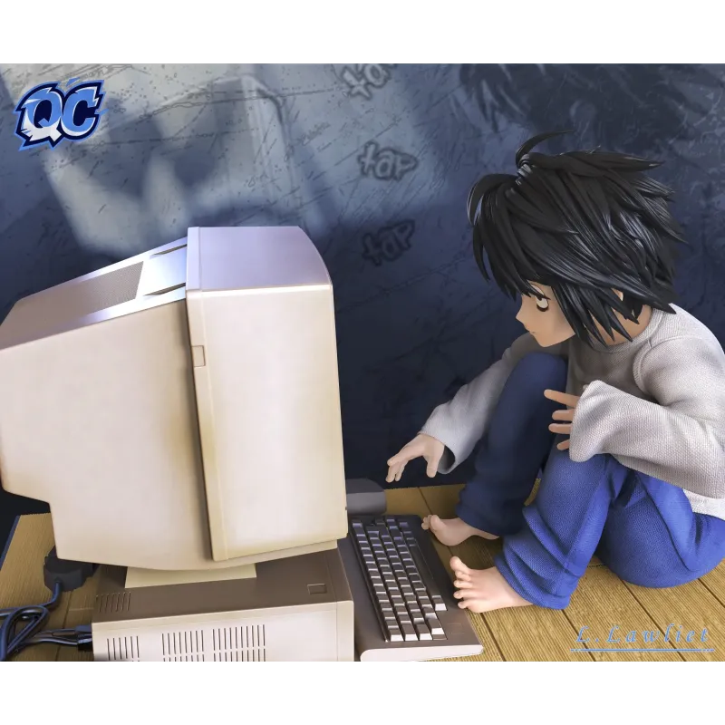Death Note TV Watching Childhood L lawliet QC Studio