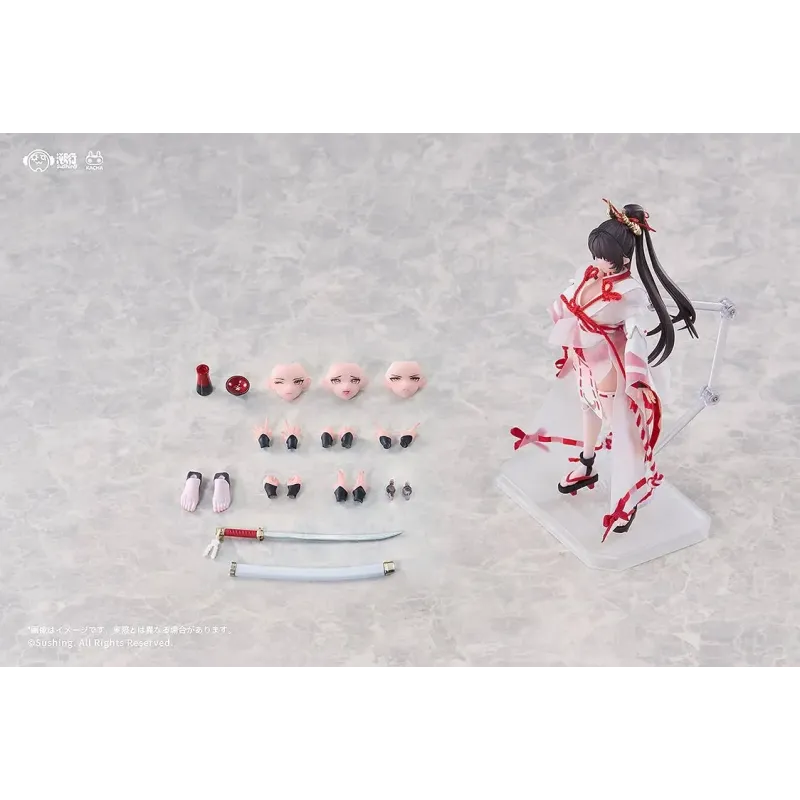 Original Character Combat Priestess Sakura Uefuji X Kikyou Uefuji Sushing Studio