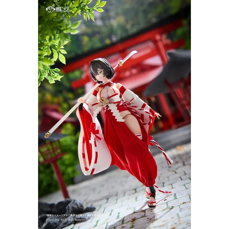 Original Character Combat Priestess Sakura Uefuji X Kikyou Uefuji Sushing Studio