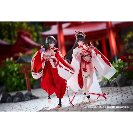 Original Character Combat Priestess Sakura Uefuji X Kikyou Uefuji Sushing Studio