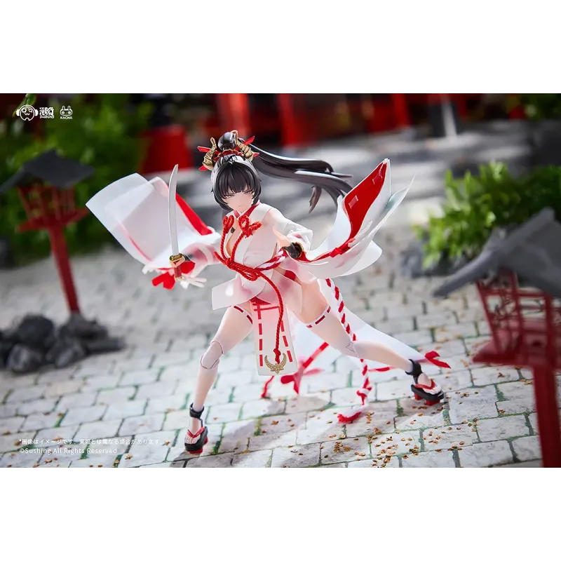 Original Character Combat Priestess Sakura Uefuji X Kikyou Uefuji Sushing Studio