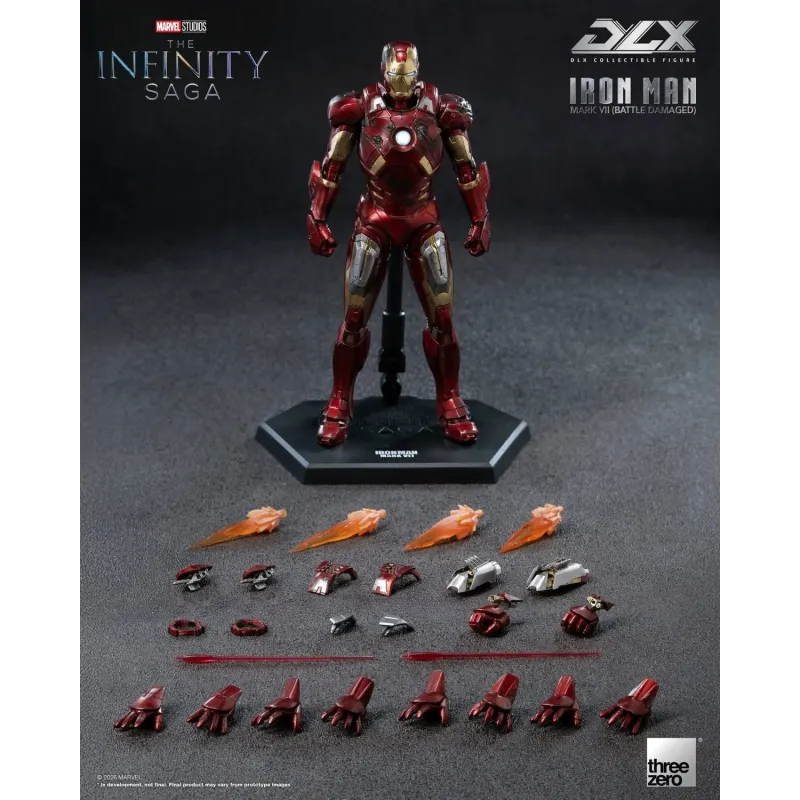 Marvel Studios: The Infinity Saga Iron Man Mark 7 Battle Damaged Threezero