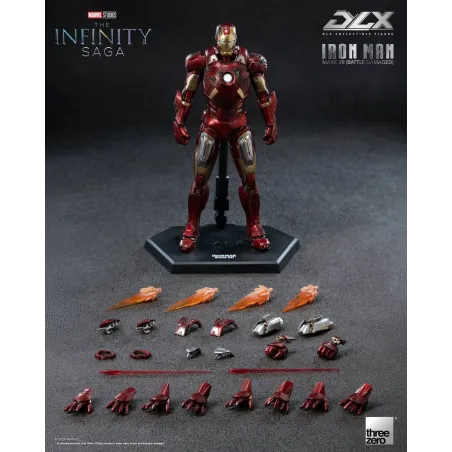 Marvel Studios: The Infinity Saga Iron Man Mark 7 Battle Damaged Threezero