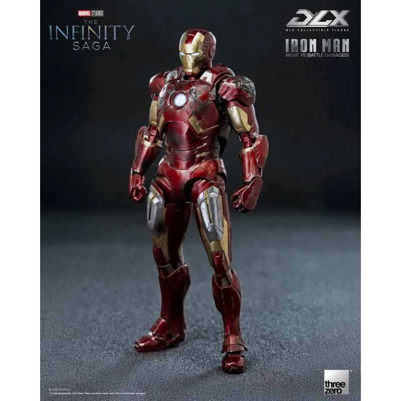 Marvel Studios: The Infinity Saga Iron Man Mark 7 Battle Damaged Threezero