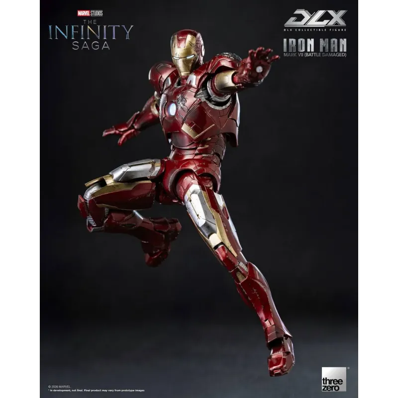Marvel Studios: The Infinity Saga Iron Man Mark 7 Battle Damaged Threezero