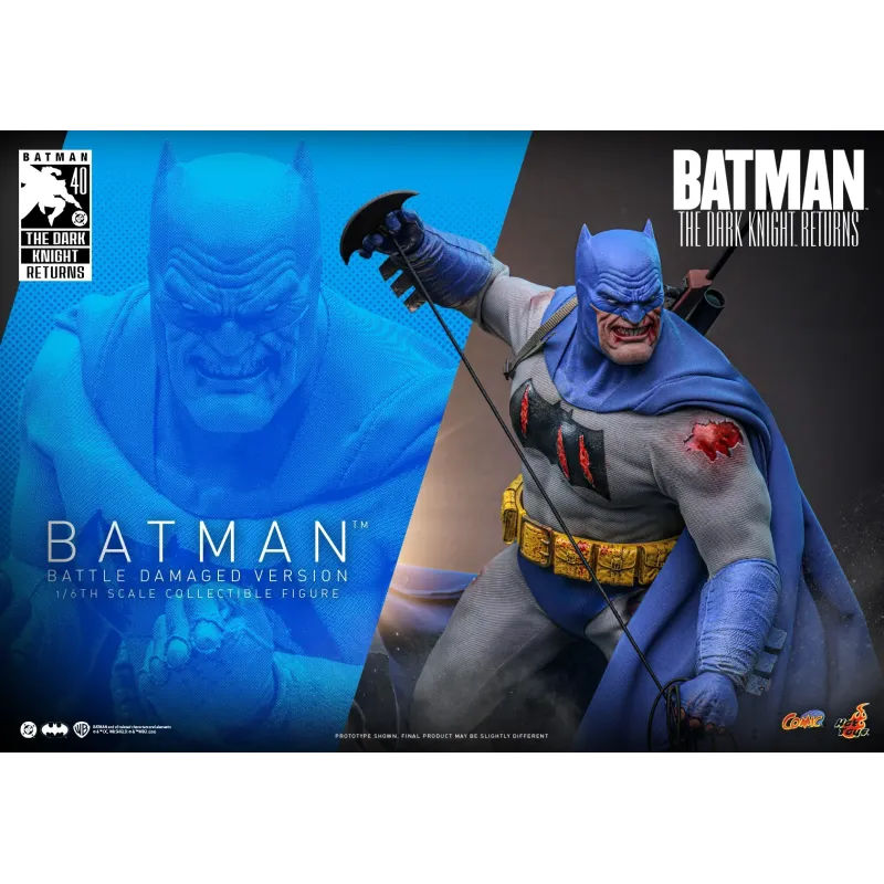 DC Batman: The Dark Knight Returns Batman (Battle Damaged Version) Hot Toys