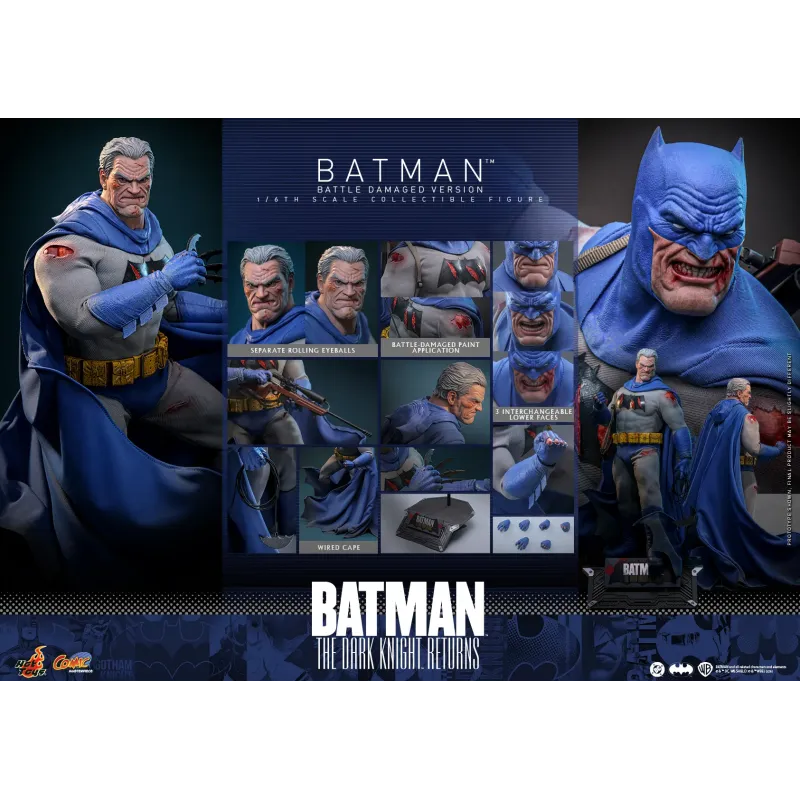 DC Batman: The Dark Knight Returns Batman (Battle Damaged Version) Hot Toys