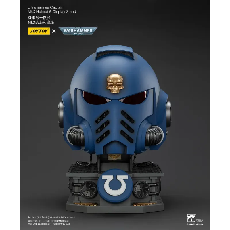 Warhammer 40K Ultramarines Captain MkX Helmet JOYTOY
