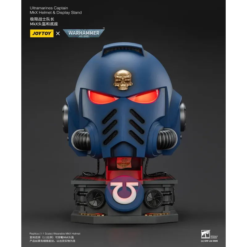 Warhammer 40K Ultramarines Captain MkX Helmet JOYTOY