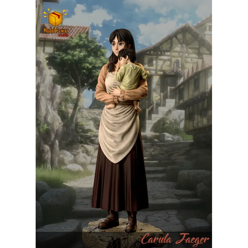Attack on Titan Carla Jaeger X Eren Jaeger Model Power Studio
