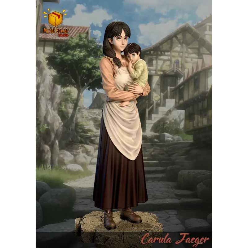 Attack on Titan Carla Jaeger X Eren Jaeger Model Power Studio
