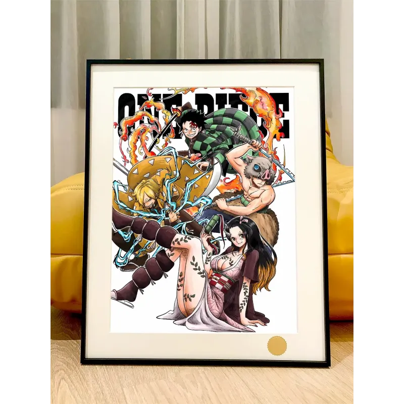 One Piece Style Demon Slayer Decorative Painting XingKong Studio