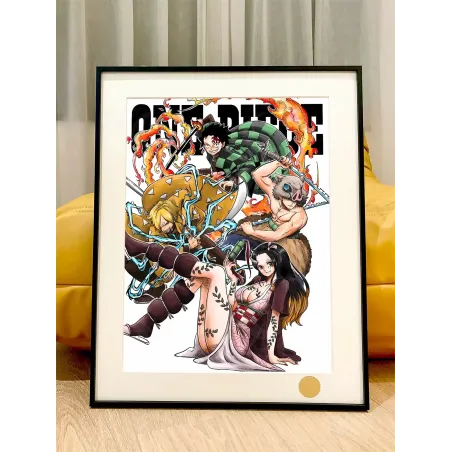 One Piece Style Demon Slayer Decorative Painting XingKong Studio