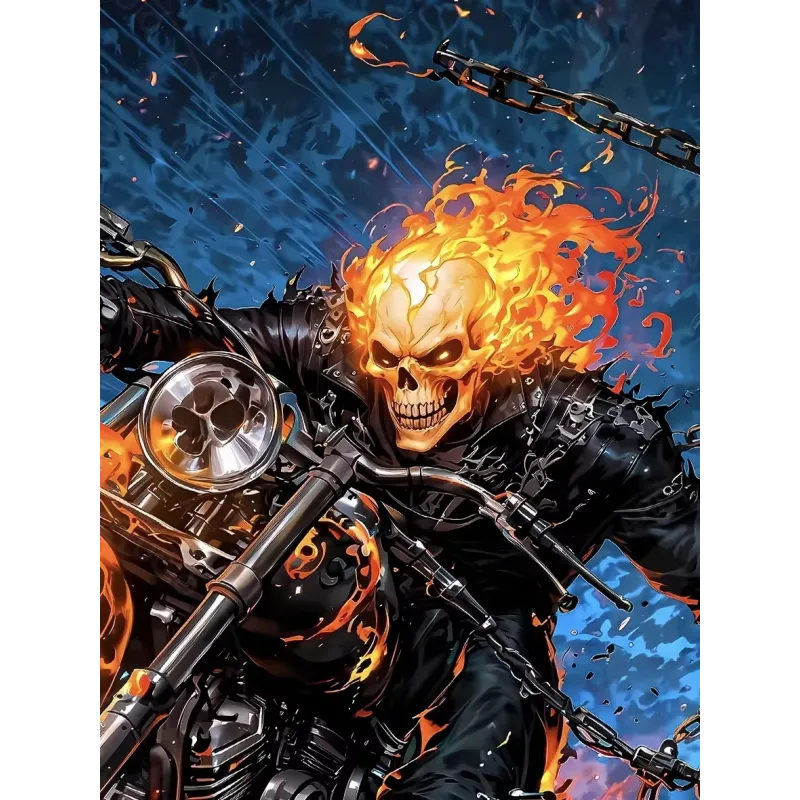 Ghost Rider - XingKong Studio : Figurine d'Action Épique