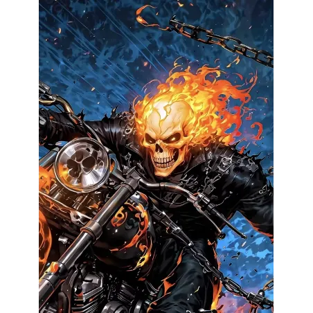 Ghost Rider - XingKong Studio : Figurine d'Action Épique