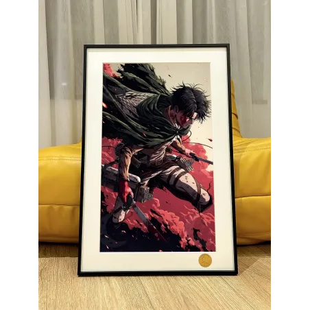 Attack on Titan Bloody Levi Decorative Painting XingKong Studio