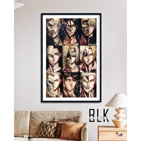 Attack on Titans 9 Titans Decorative Painting Baroque Studio