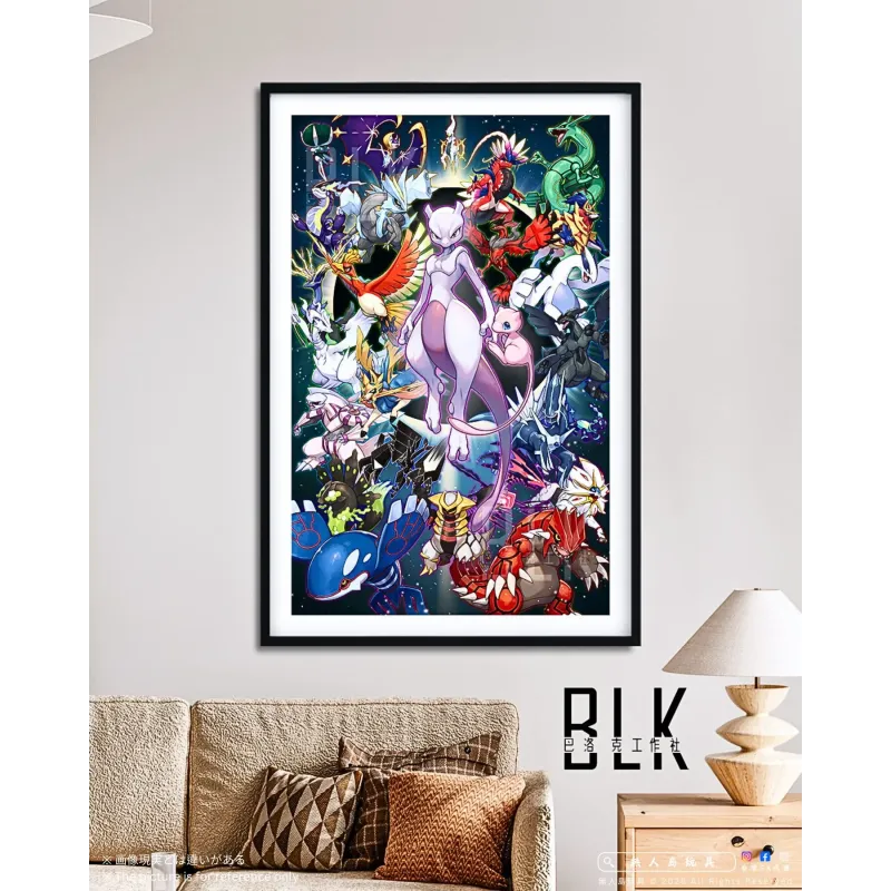 Pokemon Legendary Pokemon Decorative Painting Baroque Studio