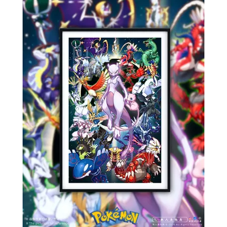 Pokemon Legendary Pokemon Decorative Painting Baroque Studio