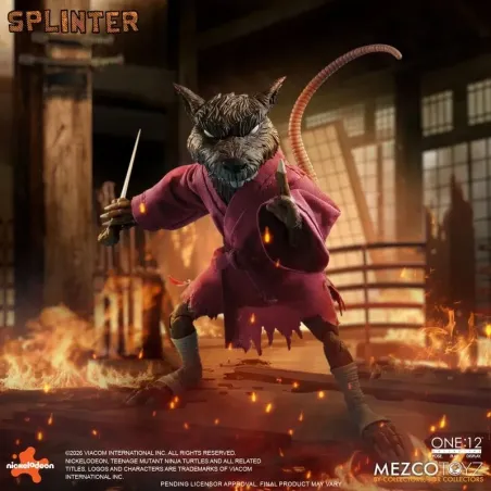 Teenage Mutant Ninja Turtles Splinter Mezco Toyz